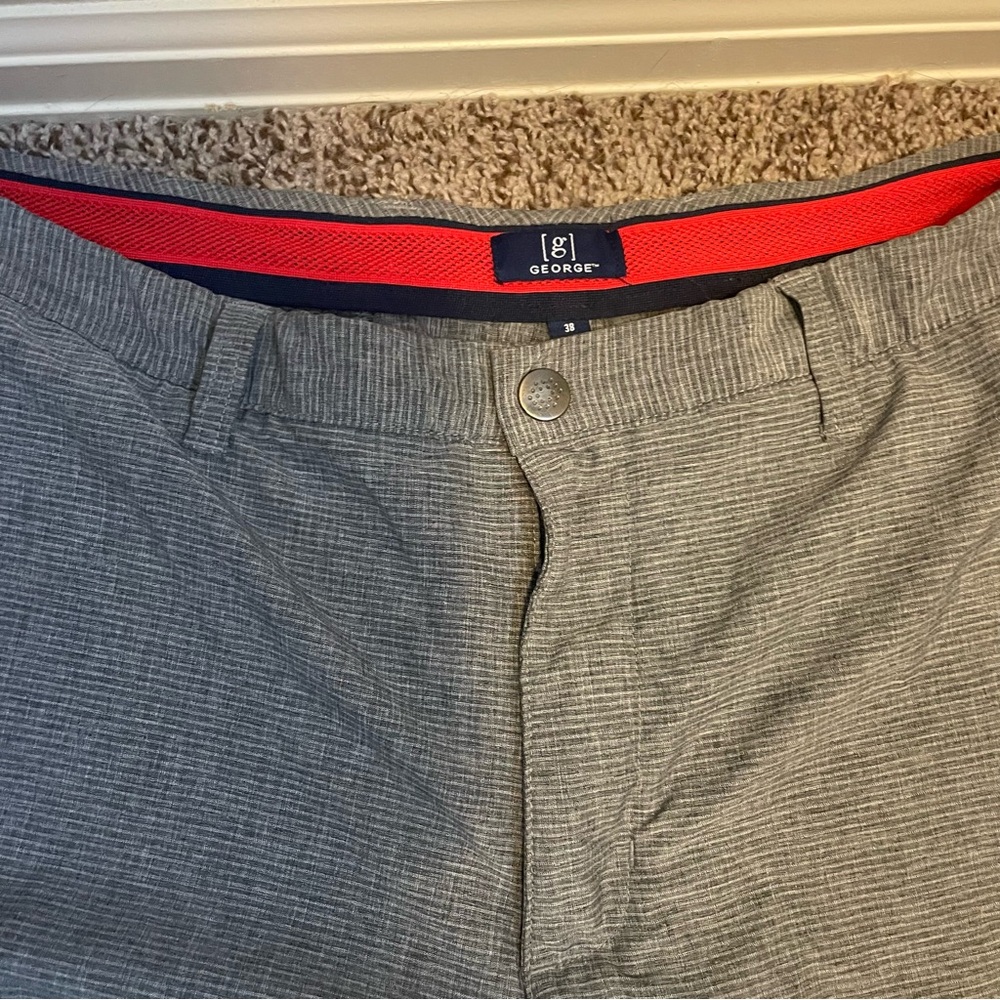 George Gray Pinstripe Shorts